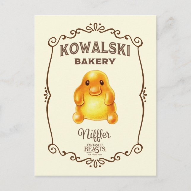 Kowalski Bakery - Niffler Postcard (Front)