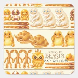 Kowalski Bakery Rows of Treats Pattern Square Sticker