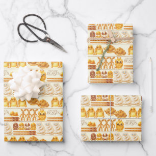 Kowalski Bakery Rows of Treats Pattern Wrapping Paper Sheet