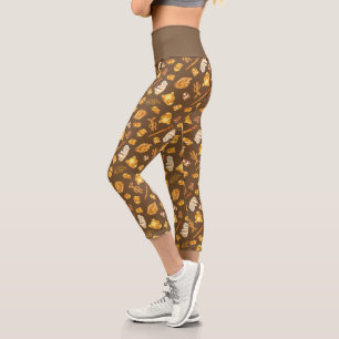 Kowalski Bakery Toss Pattern Capri Leggings
