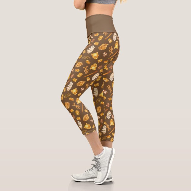Kowalski Bakery Toss Pattern Capri Leggings (Left)