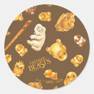Kowalski Bakery Toss Pattern Classic Round Sticker