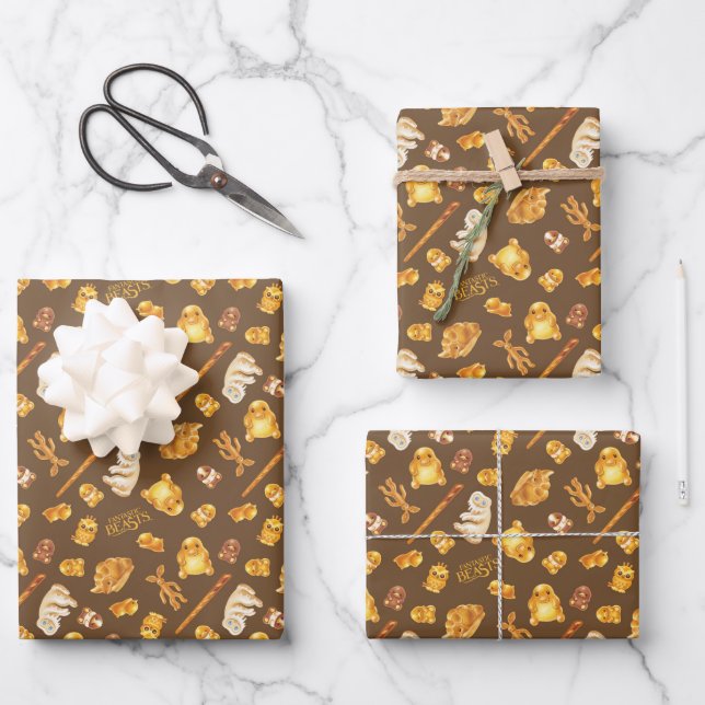 Kowalski Bakery Toss Pattern Wrapping Paper Sheet (Front)