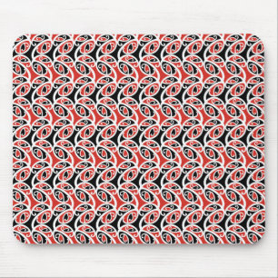 Kowhaiwhai Mangopare Maori Tribal Pattern Mouse Pad