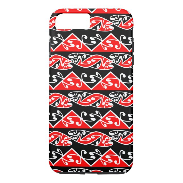 Kowhaiwhai Traditional Maori Koru Pattern Case-Mate iPhone Case (Back)