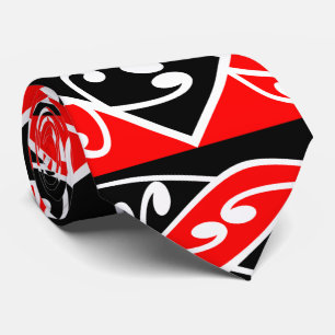 Kowhaiwhai Traditional Maori Koru Pattern Tie