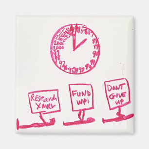 kp-clock square magnet