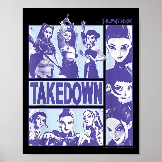 Kp Demon Hunters Halloween Huntrix Takedown Panel  Poster (Front)