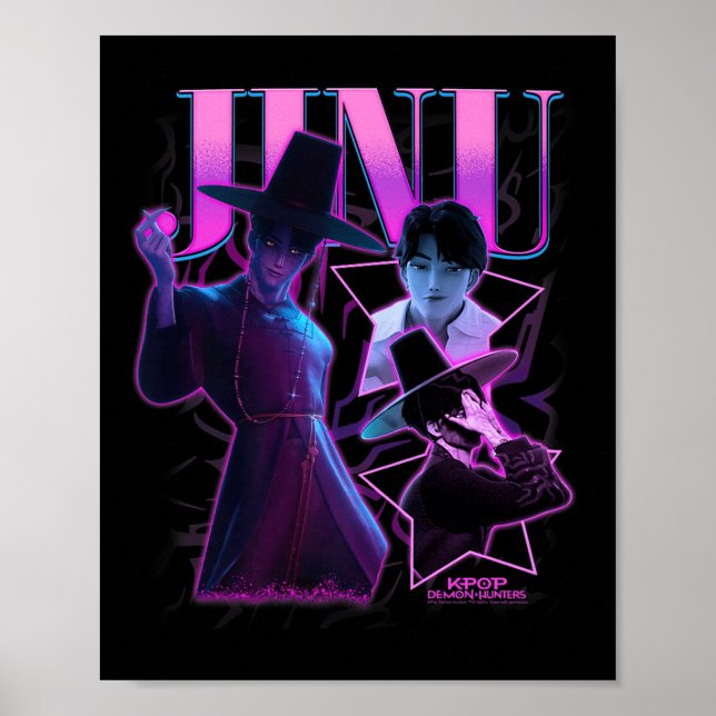 Kp Demon Hunters Halloween Jinu Showcase Y2k Style Poster (Front)