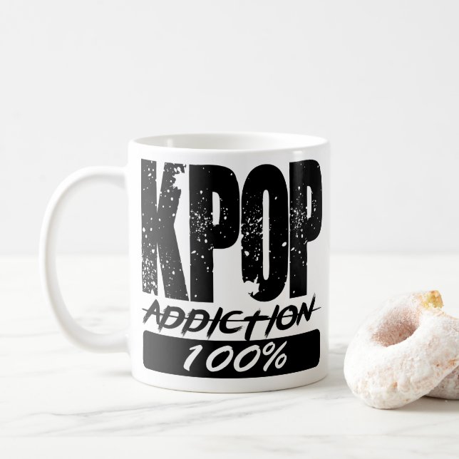 KPOP Addiction 100% Coffee Mug (With Donut)