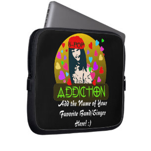 ╚»♪♥KPOP Addiction-Neoprene Laptop Sleeve