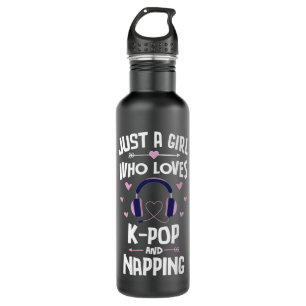 KPop And Napping Cute Gift Girls Women Swea 710 Ml Water Bottle