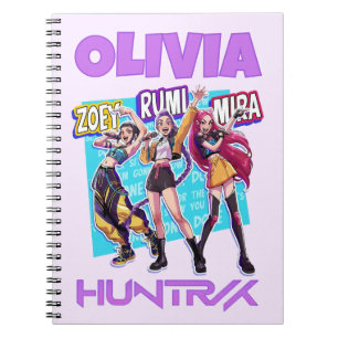 KPop Demon Hunters Notebook, Kids Huntrix Notebook