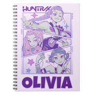 KPop Demon Hunters Notebook, Purple Huntrix Notebook