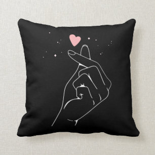 Kpop Drama Korean Finger Heart Saranghae Cushion