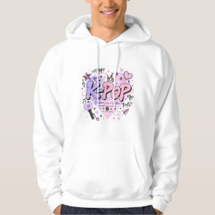 Kpop Fan Style Pastel Heart Streetwear T-Shirt Hoodie