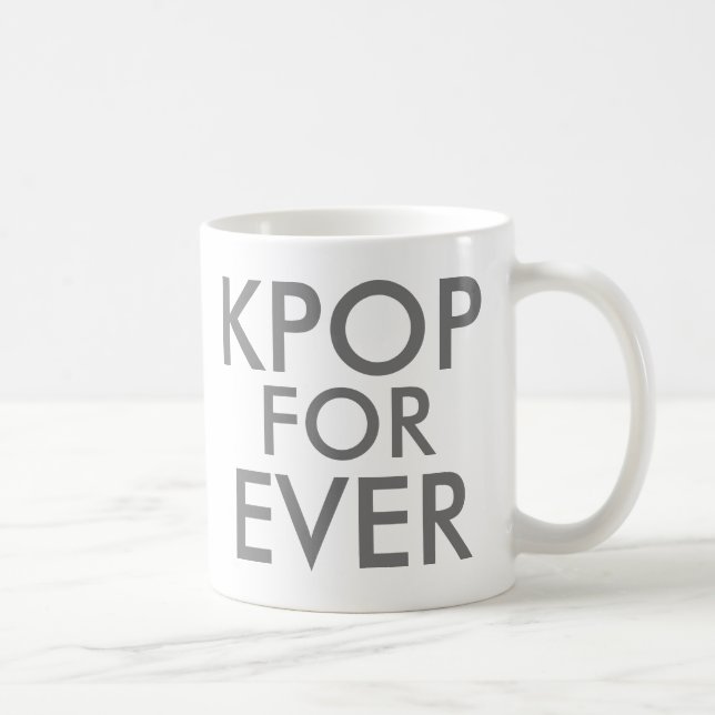 Kpop Forever | Music Fan Gift gray Coffee Mug (Right)