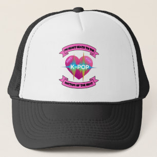 KPop Heart Sound Rhythm Music Beat Fan Design Trucker Hat