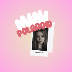 Kpop Idol Birthday Fancafe Style MiniPolaroid Card