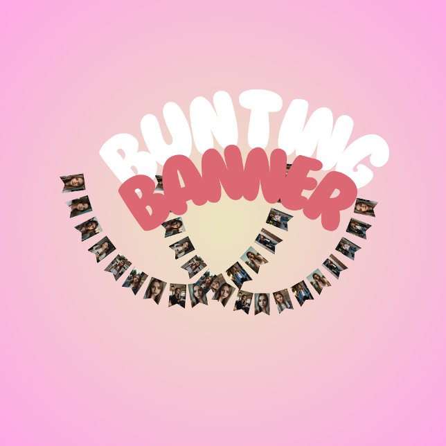 Kpop Idol Birthday Fancafe Style Photos Bunting (Creator Uploaded)