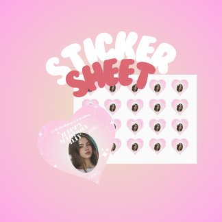 Kpop Idol Birthday Fancafe Style Sticker