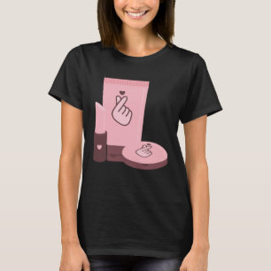 Kpop Korean Drama Makeup K pop Heart Merch T-Shirt