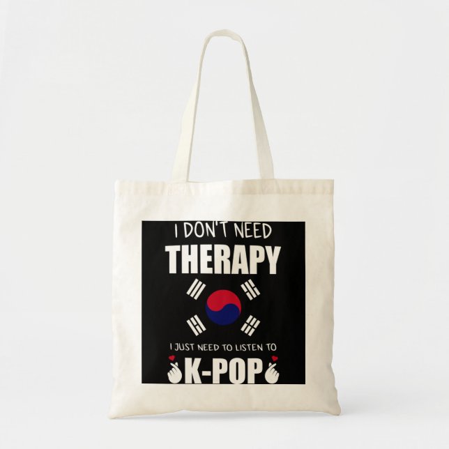 Kpop Merchandise South Korea Korean Pop Gift Pullo Tote Bag (Front)