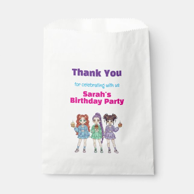 KPOP Superstar Birthday Favour Bag (Front)