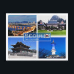 KR South Korea - Seoul - Postcard<br><div class="desc">Travels and PostCard 
Here is the memory of your holiday in South Korea. This image contains a representation of the following places:  Seoul - Seoul at Night - Changdeokgung - Gyeongbokgung.  Impress friends and family with unique souvenirs from the big trip. Try us.</div>