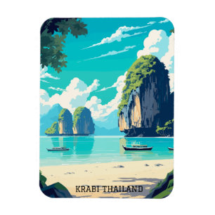 Krabi Thailand Beach Paradise Travel Magnet