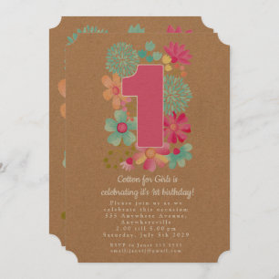 Kraft 1st Anniversary Birthday Company Party Invitation