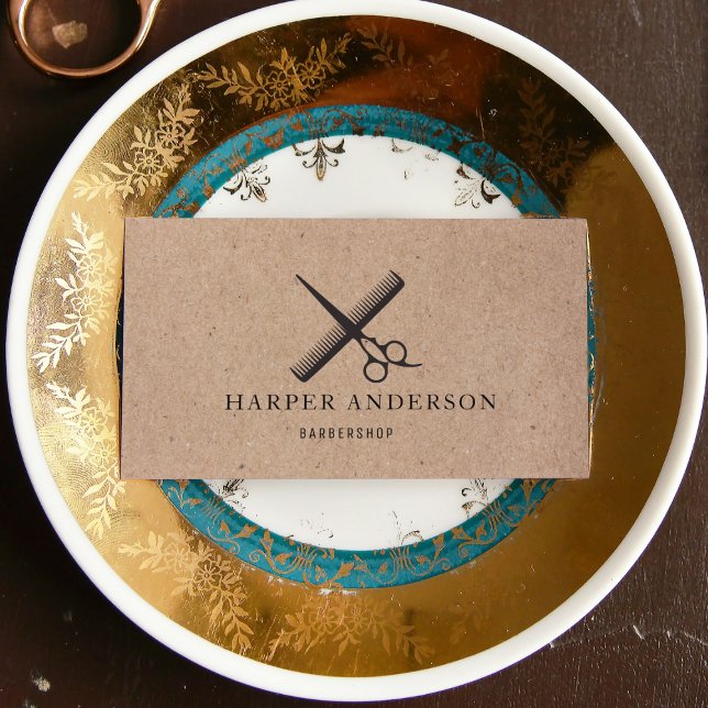 Kraft Beauty Hair Studio Professional Artist Business Card (Creator Uploaded)