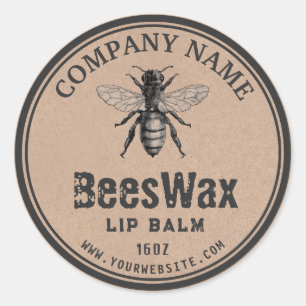 Kraft Bee's Wax Label Beet Logo