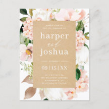 Kraft & Blush Spring Floral Wedding