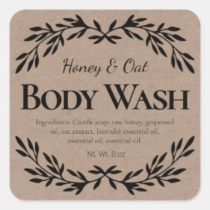 Kraft Body Wash Labels