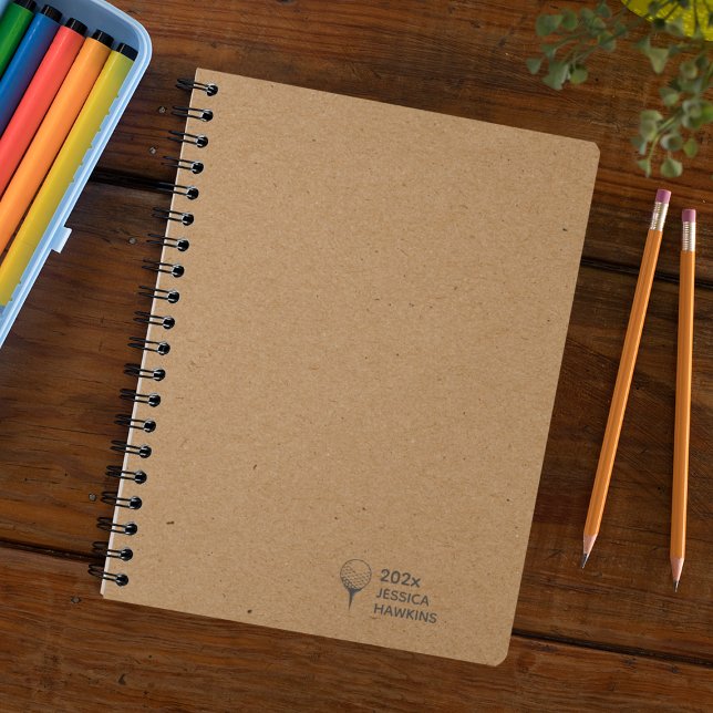 Kraft Brown Golf Tee Personal 2024 Weekly Planner (Creator Uploaded)