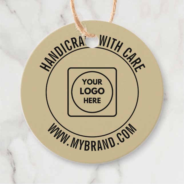 Kraft Circle Logo Price Tag Design (Front)