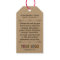 Kraft Custom Printed Retail Hang Tags with String