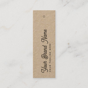 Kraft Custom Retail Name Tags Product Hang Tags