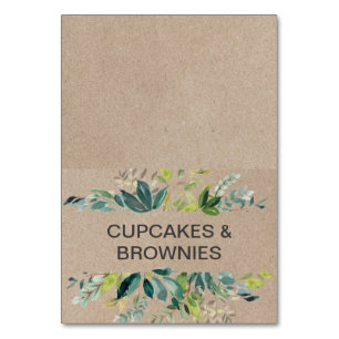 Kraft Foliage Buffet Food Labels Table Number