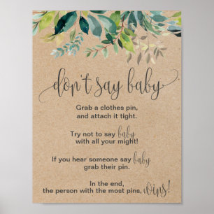 Kraft Foliage Don't Say Baby Sign