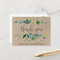 Kraft Foliage Thank You