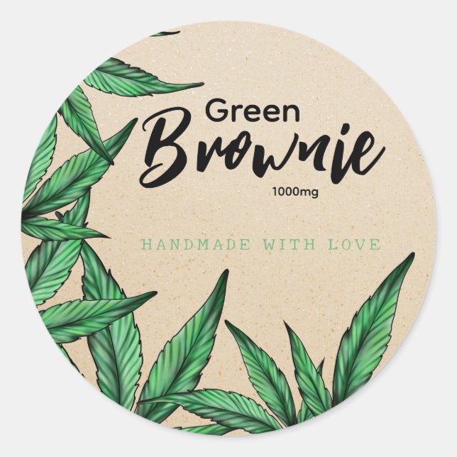 Kraft Green Brownie Edibles label (Front)