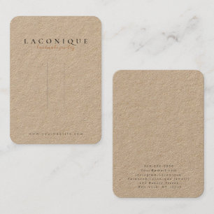 Kraft Hairpin Display Jewellery Business Card