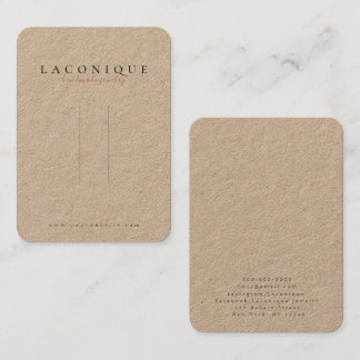 Kraft | Hairpin Display | Jewellery Business Card