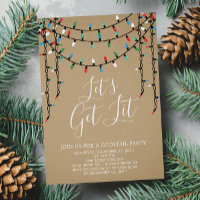 Kraft Holiday Let's Get Lit Party Invitation