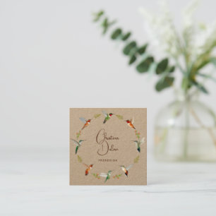 Kraft Hummingbird Business Card