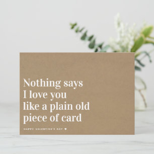 Kraft I Love You Funny Valentine's Day Holiday Card