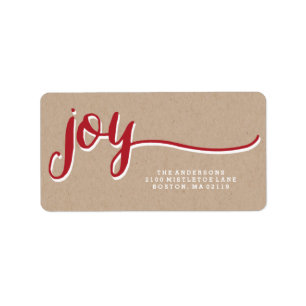 Kraft Joy   Holiday Address Labels