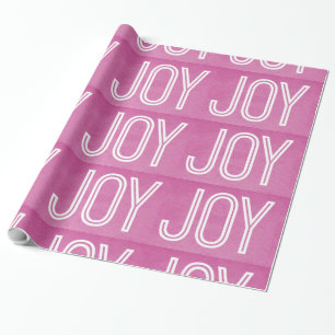 Kraft Joy Wrapping Paper, Pink Paper